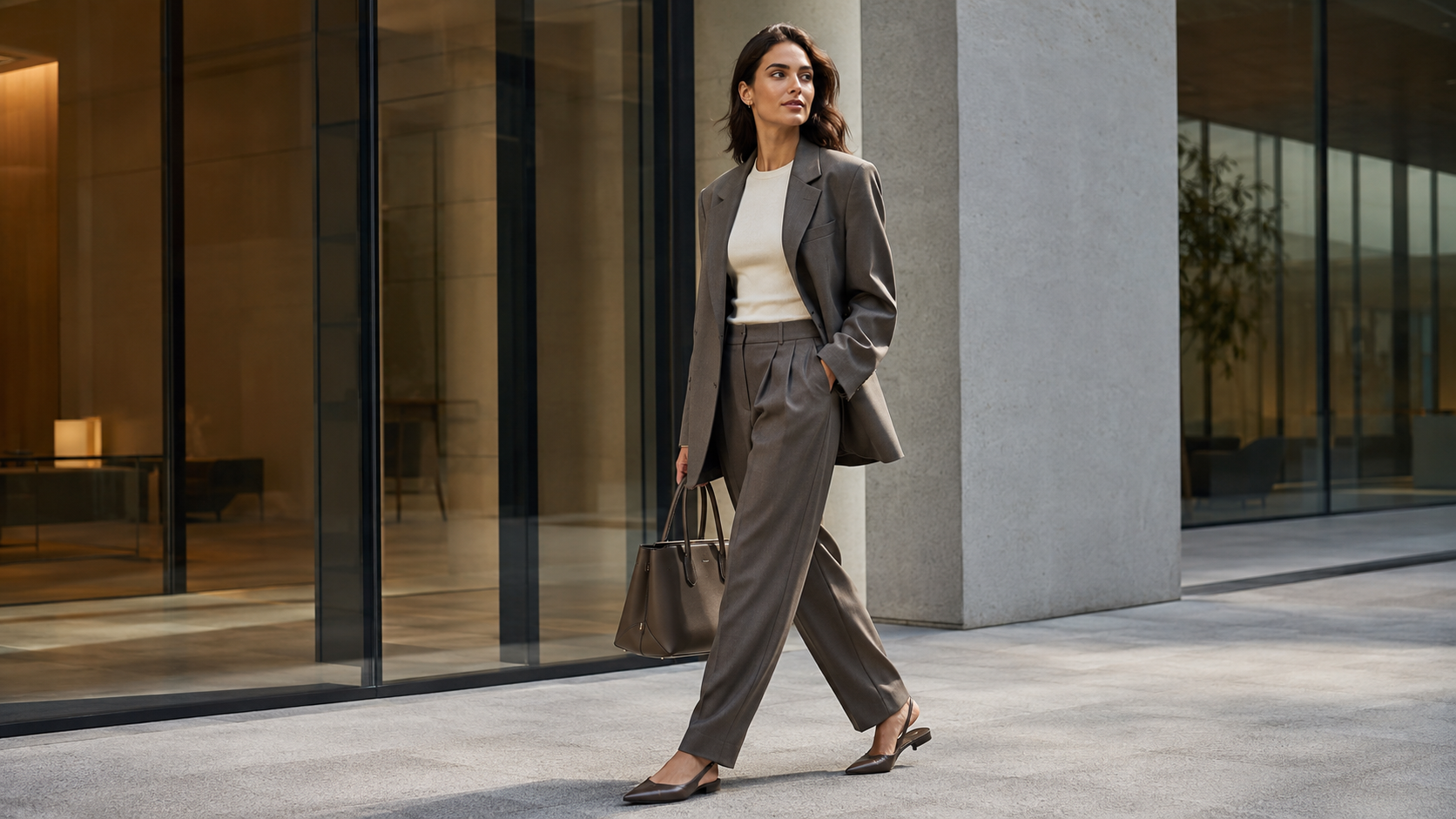 Relaxed Suiting + Pointed Shoes Quiet Luxury Fall Outfits 2026